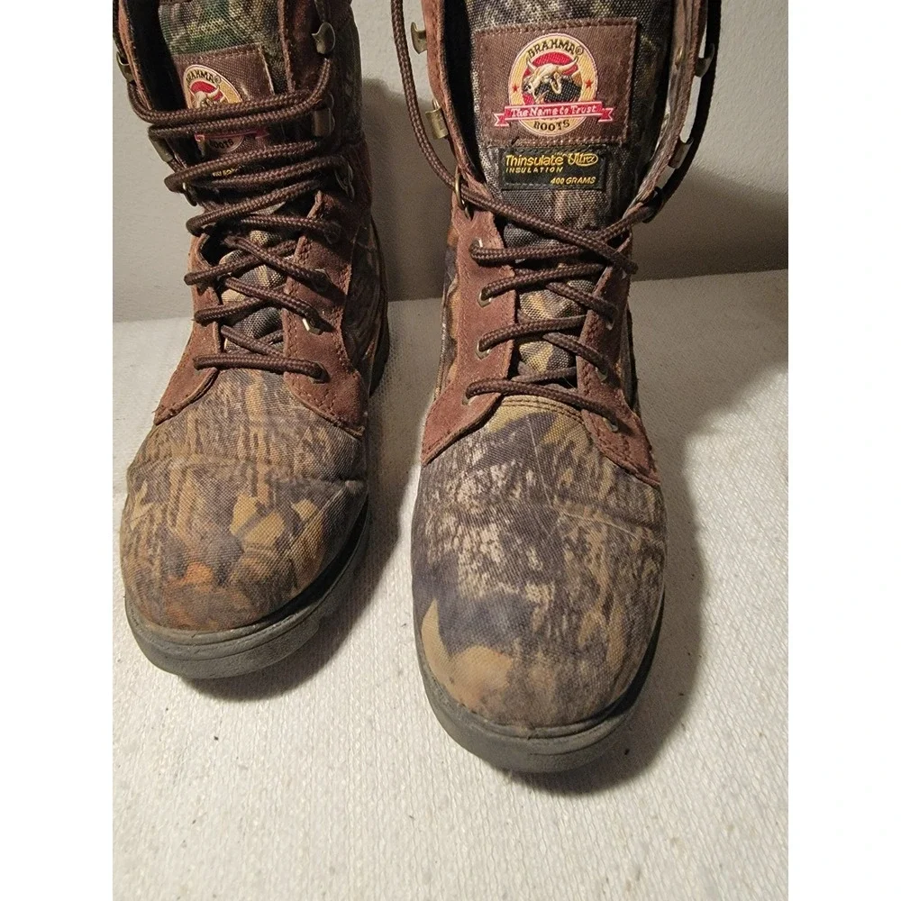 Brahma Boots Men's‎ 8 Thinsulate Ultra Insulation 400 Gram Camo Hunting Lace